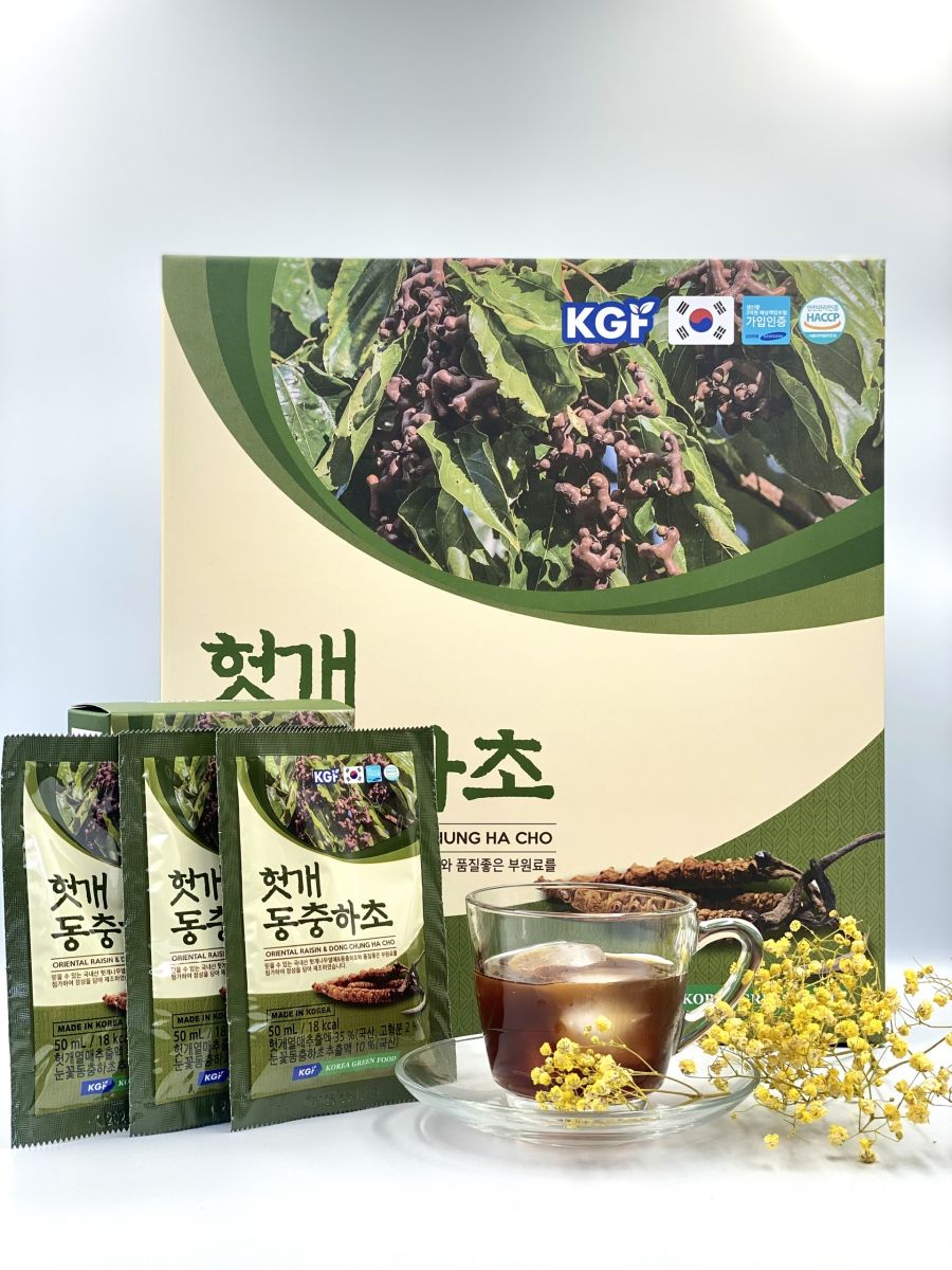 Nước mát gan đông trùng hạ thảo 30 gói x 50ml