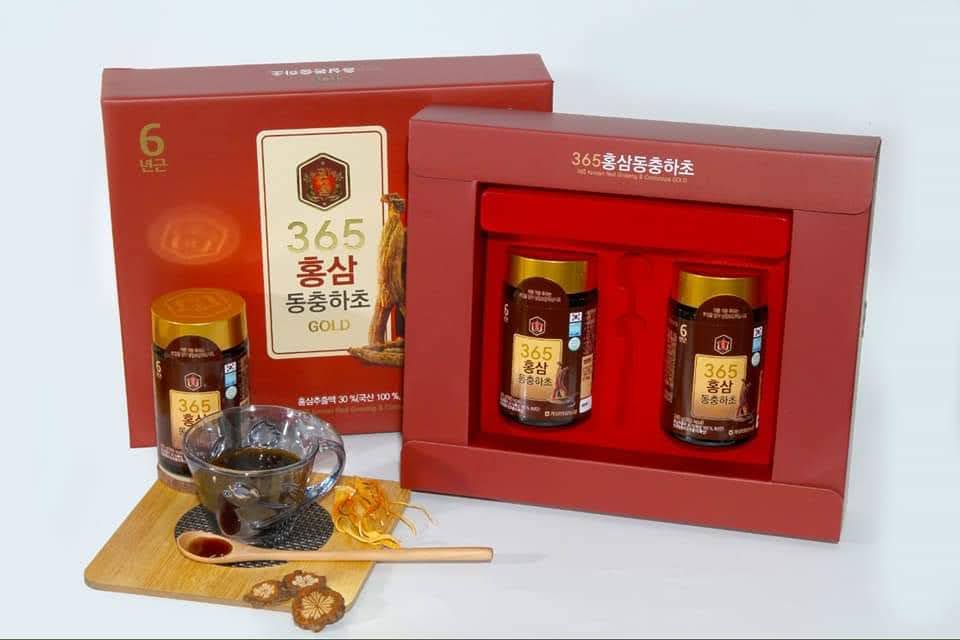 cao hồng sâm đông trùng 2 lọ