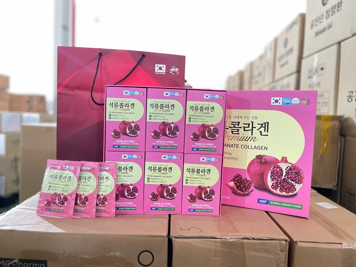 Nước Uống Collagen Lựu Đỏ Nhập Khẩu Hàn Quốc Chính Hãng Hộp 60 gói x 50ml