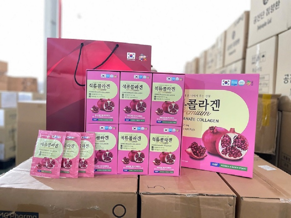 Nước Uống Collagen Lựu Đỏ Nhập Khẩu Hàn Quốc Chính Hãng Hộp 60 gói x 50ml