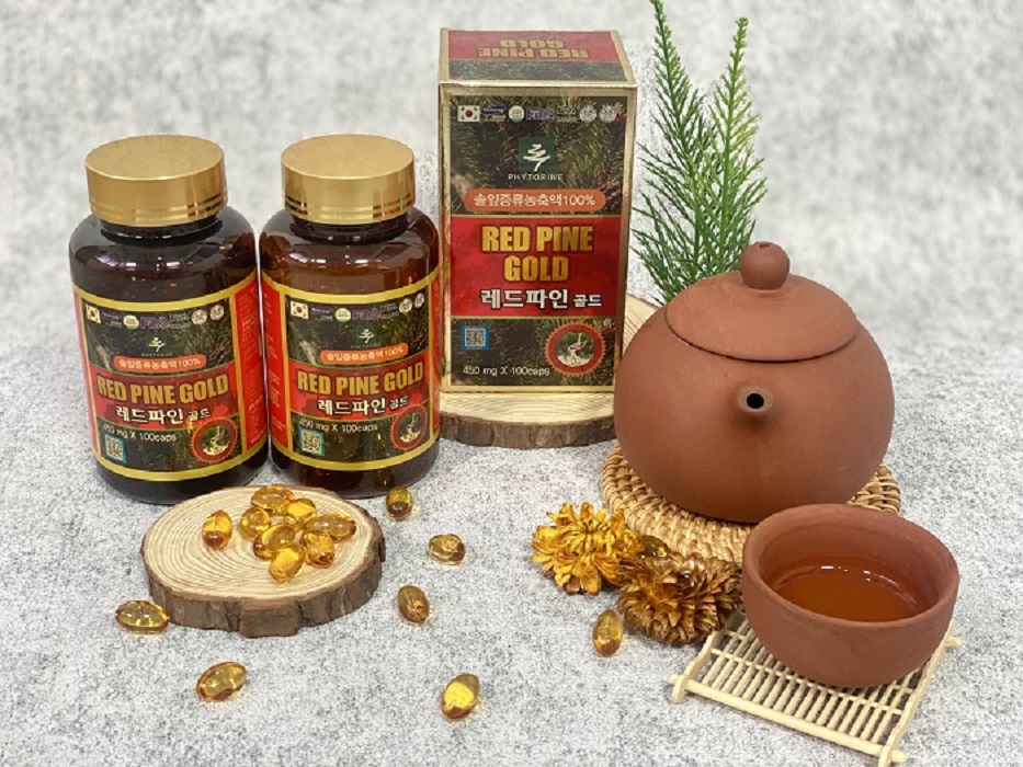 Tinh Dầu Thông Đỏ Chính Hãng Hàn Quốc hộp 100 viên