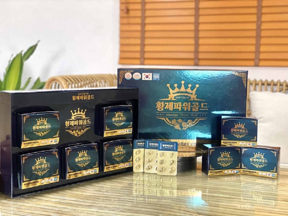 TINH DẦU THÔNG ĐỎ HWANGNJE POWER GOLD HÀN QUỐC Hộp 120 Viên 